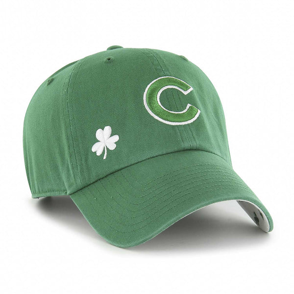 Chicago Cubs Green Shamrock Confetti Clean Up Adjustable Cap