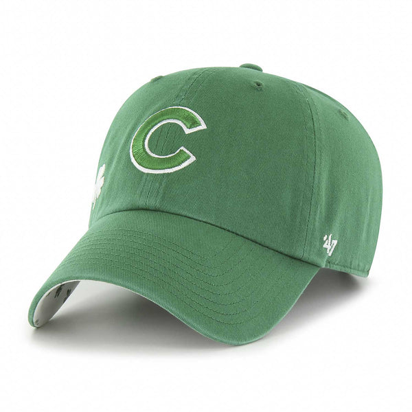 Chicago Cubs Green Shamrock Confetti Clean Up Adjustable Cap