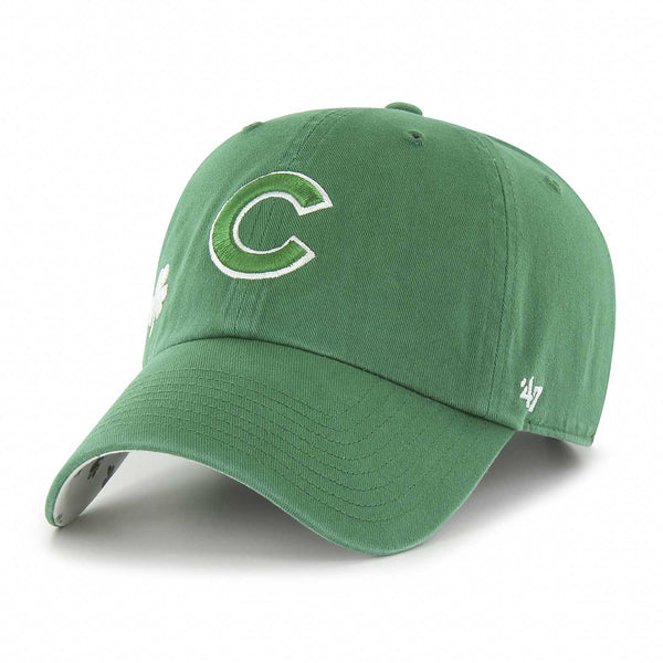 Chicago Cubs Green Shamrock Confetti Clean Up Adjustable Cap