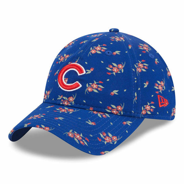 Chicago Cubs Women's Royal Floral 9TWENTY Adjustable Cap