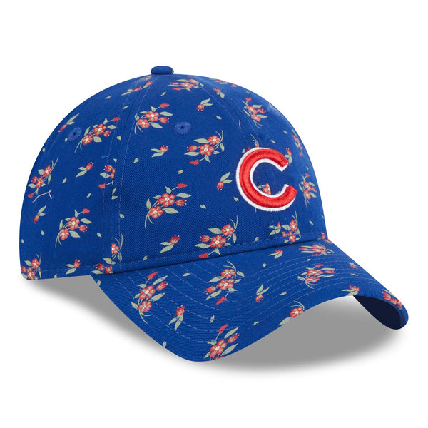 Chicago Cubs Women's Royal Floral 9TWENTY Adjustable Cap