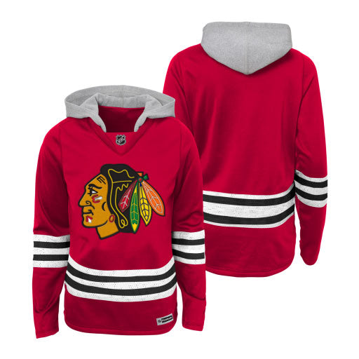 Chicago Blackhawks Youth Girls Jersey Hooded Sweatshirt