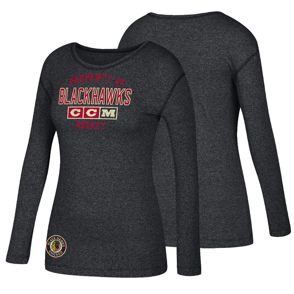 Chicago Blackhawks Ladies CCM Team Property Long Sleeve T-Shirt