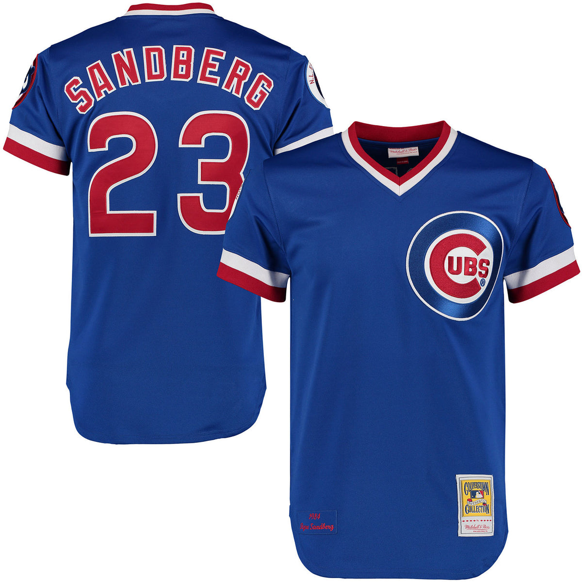 Chicago Cubs Ryne Sandberg 1984 Mitchell & Ness Authentic Road Jersey 40 = Medium