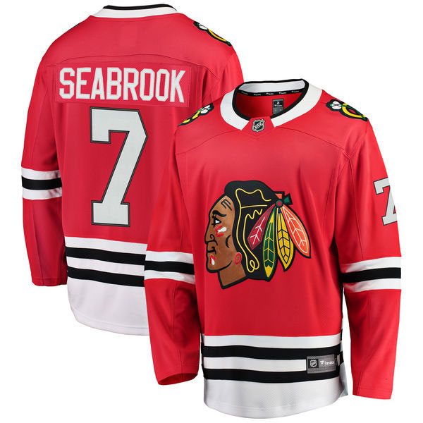Chicago Blackhawks Brent Seabrook Home Breakaway Jersey w/ Authentic Lettering