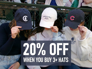 Shop LP: Hat Sale: 20% OFF When You Buy 3+ Hats, at Wrigleyville Sports!