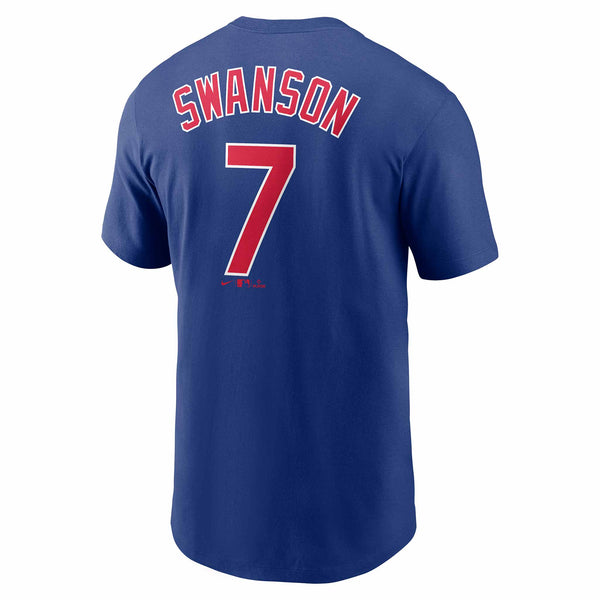 Chicago Cubs Dansby Swanson Nike Name & Number T-Shirt – Wrigleyville Sports