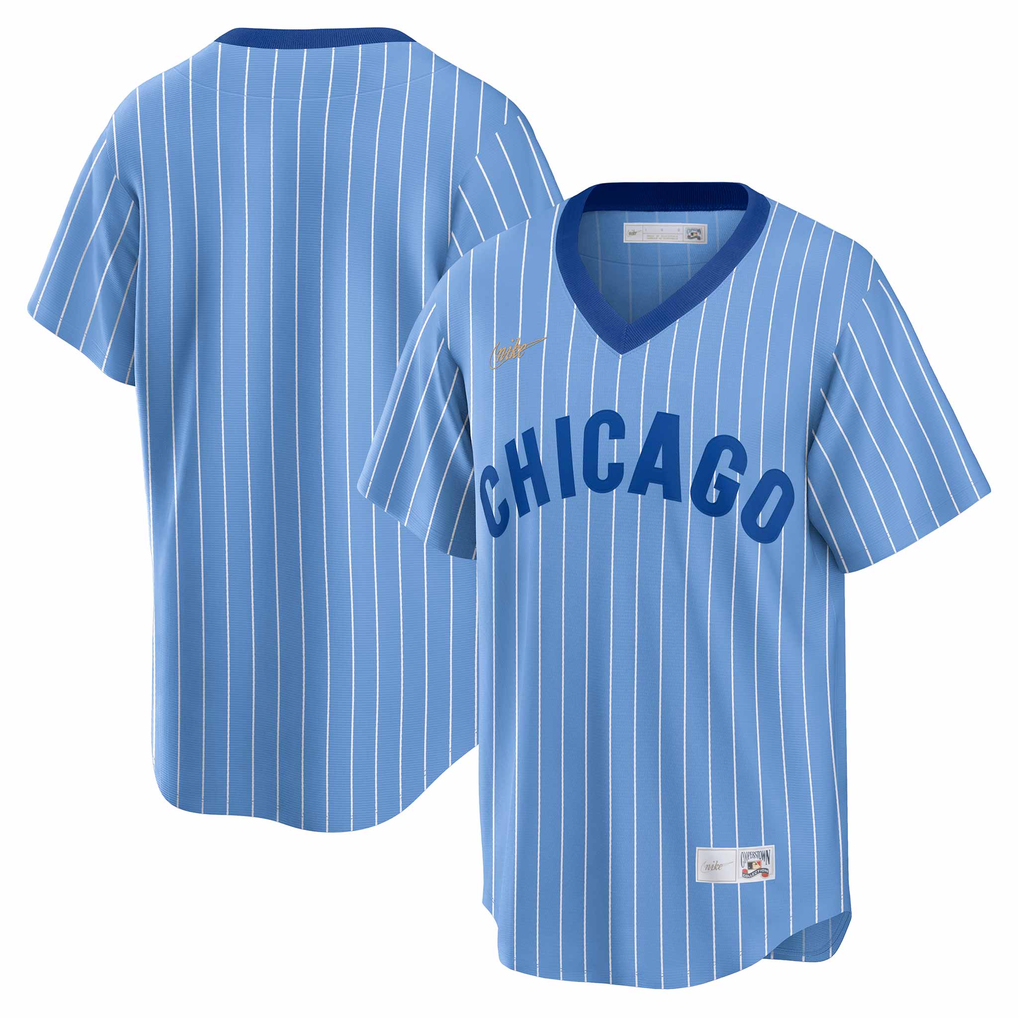 cubs powder blue pinstripe