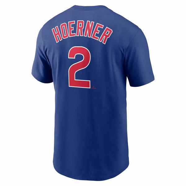 Chicago Cubs Nico Hoerner Nike Name & Number T-Shirt