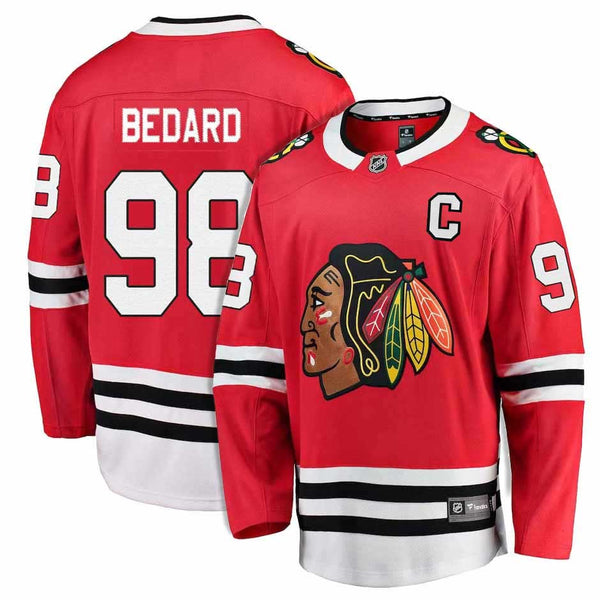 Chicago Blackhawks Connor Bedard Home Breakaway Jersey With Authentic Lettering
