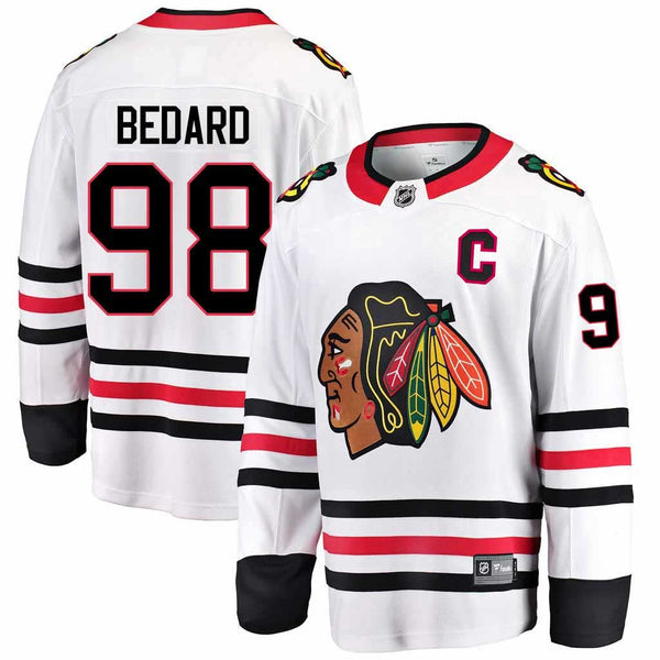 Chicago Blackhawks Connor Bedard Road Breakaway Jersey With Authentic Lettering
