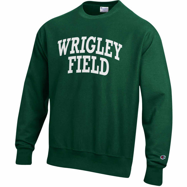 Wrigley Field Champion Dark Green Reverse Weave Crew Sweatshirt