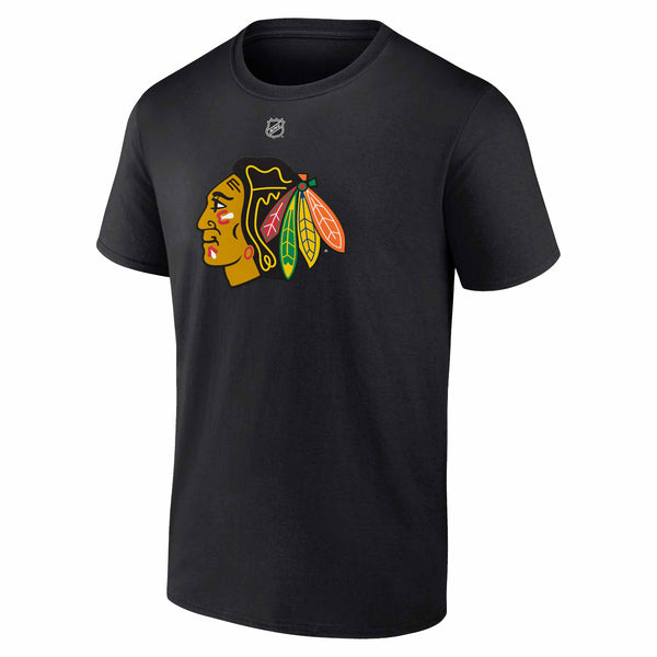 Chicago Blackhawks Connor Bedard Black Player Name & Number T-Shirt