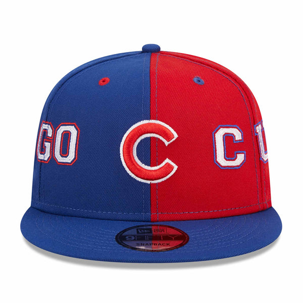 New Era Royal/Red Chicago Cubs Team Split 9FIFTY Snapback Hat
