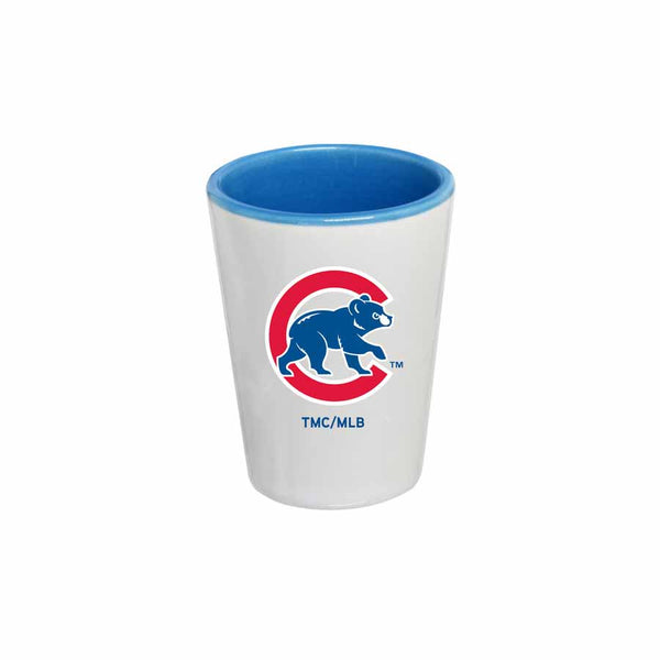 Chicago Cubs Inner Color Walking Bear 2 Oz. Shot Glass