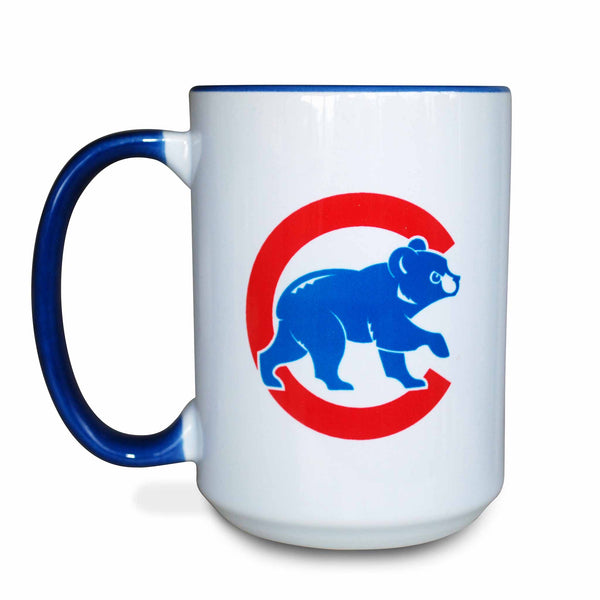 Chicago Cubs Inner Color Walking Bear 15 oz. Cofee Mug