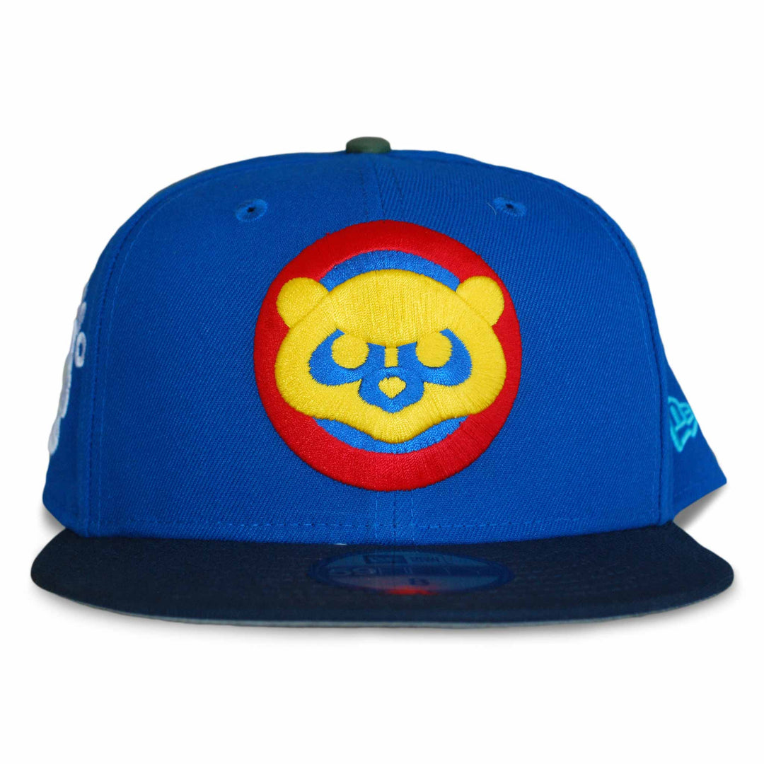 Chicago Cubs Sapphire Colored 1984 Bear Coop Bullseye 59FIFTY Fitted C
