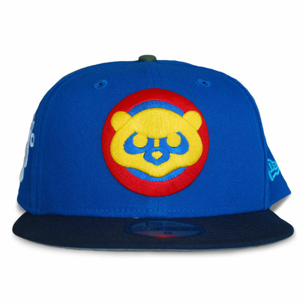 Chicago Cubs Sapphire Colored 1984 Bear Coop Bullseye 59FIFTY Fitted Cap