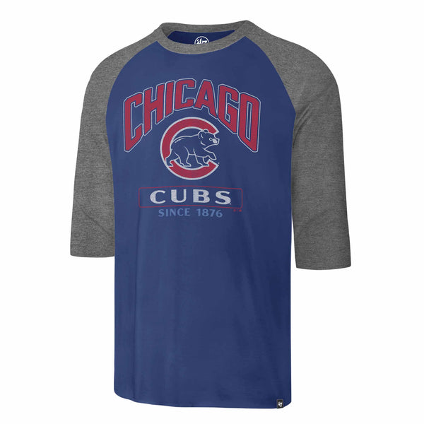 Chicago Cubs Tracer Franklin Three Quarter Raglan T Shirt