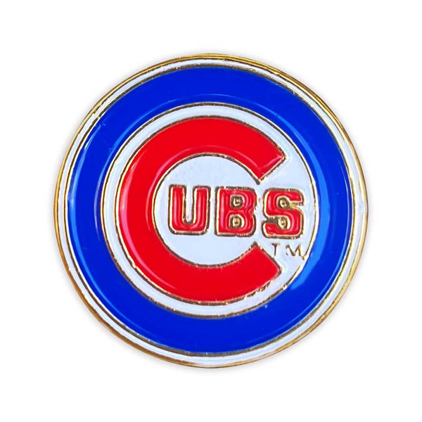 Chicago Cubs Bullseye Lapel Pin