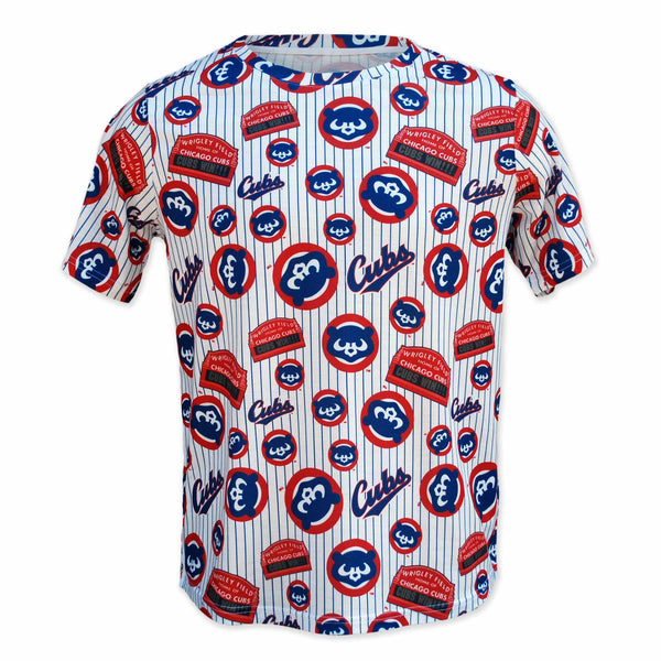 Chicago Cubs Retro Stripe T Shirt