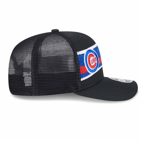 Chicago Cubs Trucker Stripe 9SEVENTY Stretch Snap Trucker Cap
