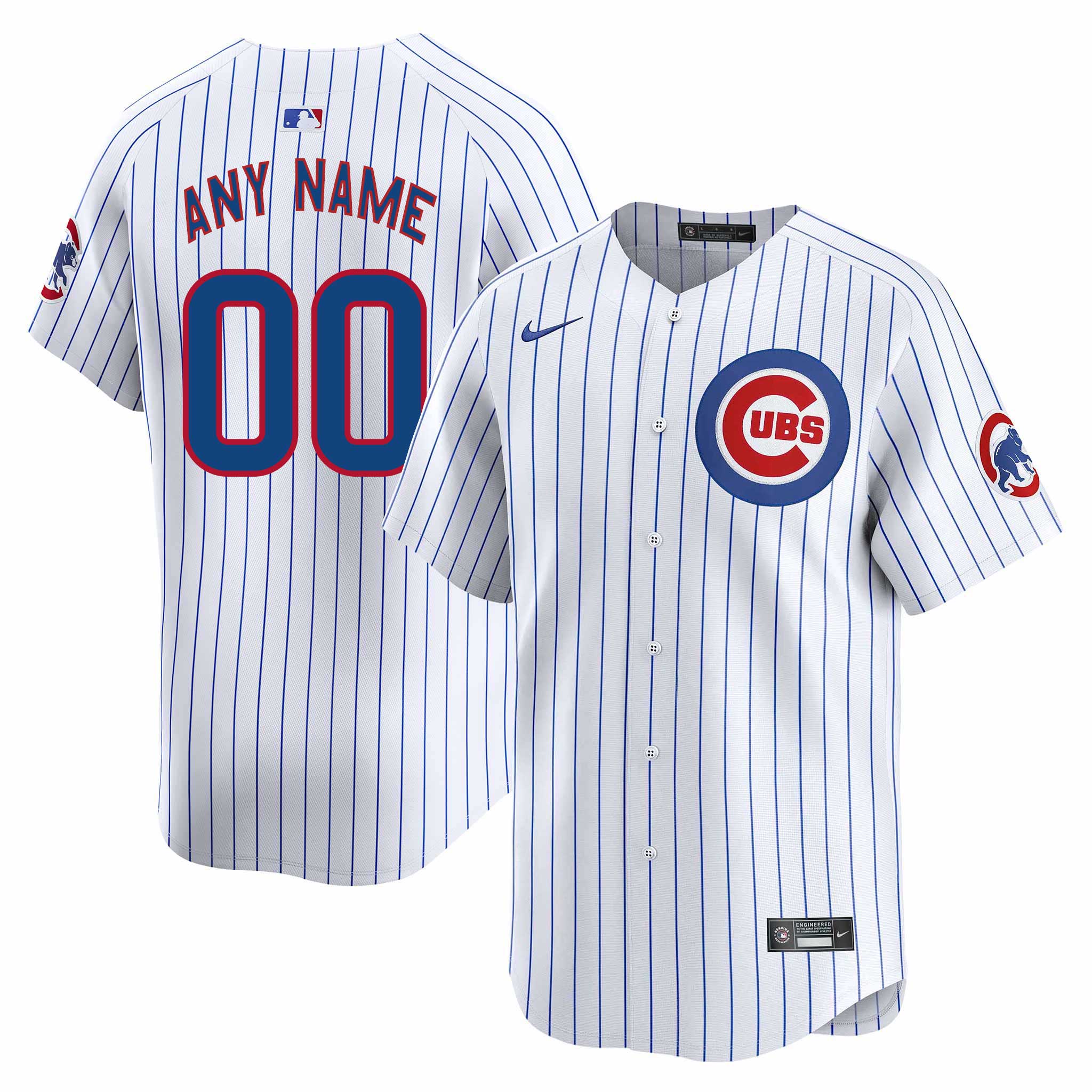 Chicago Cubs Customized Home Nike Vapor Limited Replica Jersey W