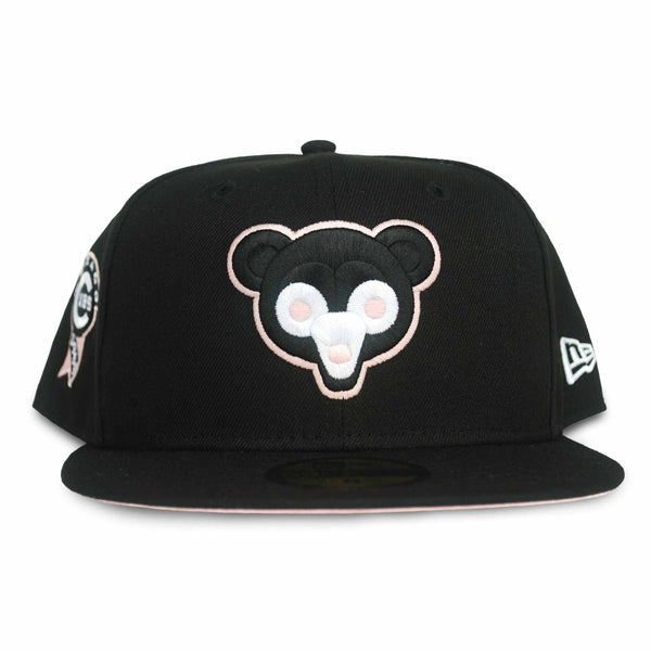 Chicago Cubs Black Pink 1969 Bear and Patch 59FIFTY Fitted Cap