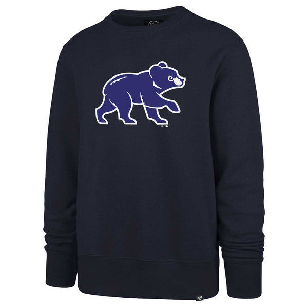 Chicago Cubs Spring Training Bear Navy Headline Crewneck Sweatshirt