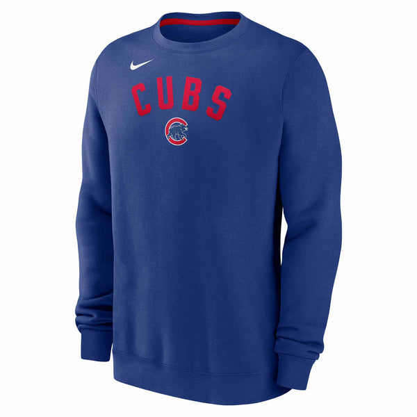 Chicago Cubs Nike Classic Twill Crew Sweatshirt Royal
