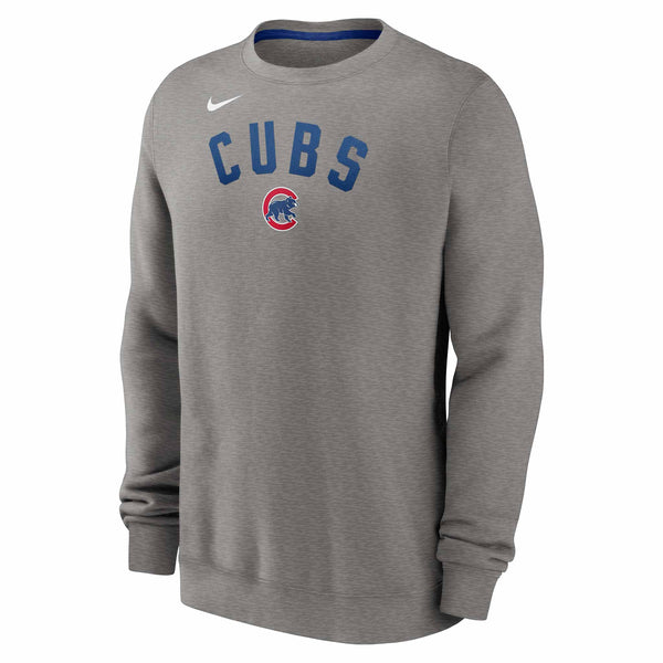 Chicago Cubs Nike Classic Twill Crew Sweatshirt Grey