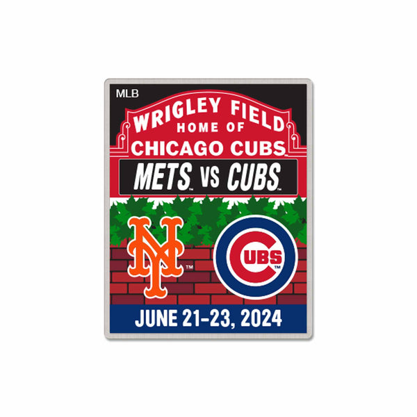 Chicago Cubs vs. New York Mets 2024 Series Pin
