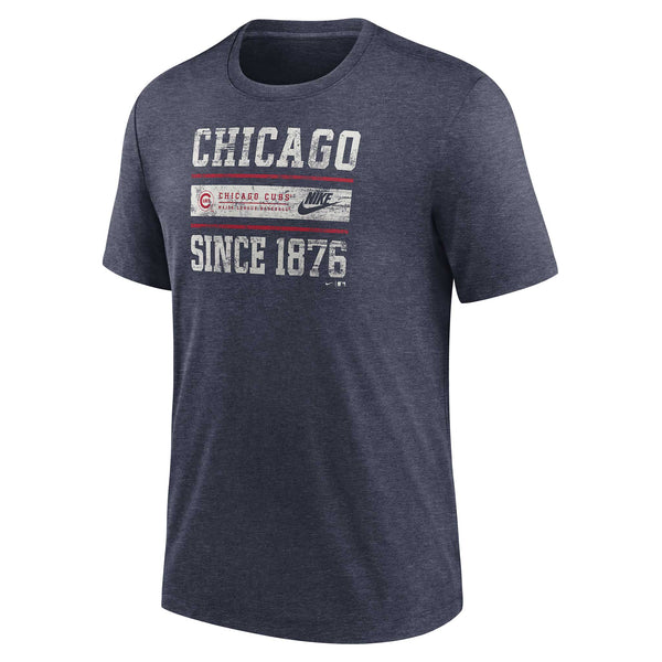 Chicago Cubs Cooperstown Local Stack Men s Nike MLB T Shirt