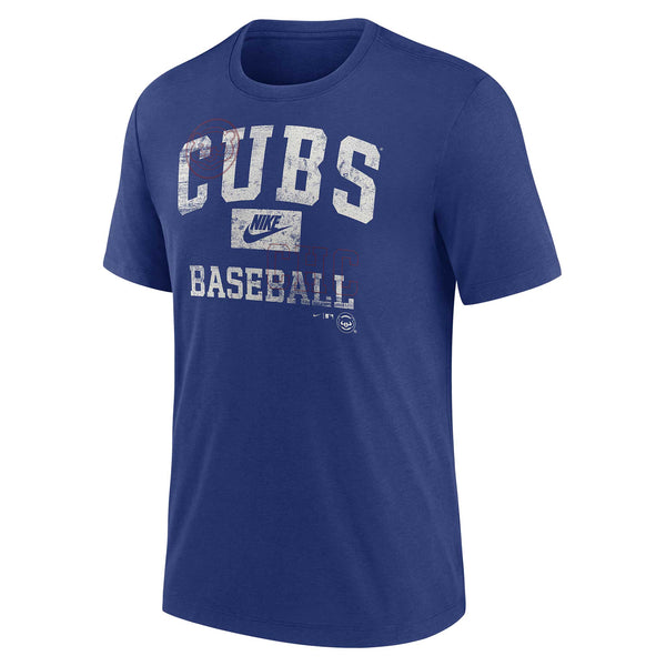 Chicago Cubs Cooperstown Arch Threads Nike Triblend Tee