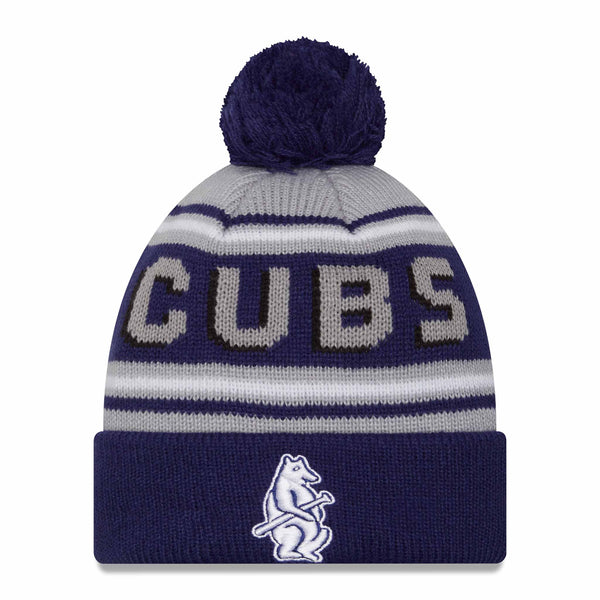 Chicago Cubs 1914 Bear Knit Cap with Pom
