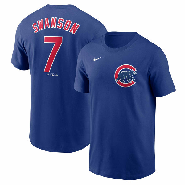 Chicago Cubs Dansby Swanson Fuse Name and Number T