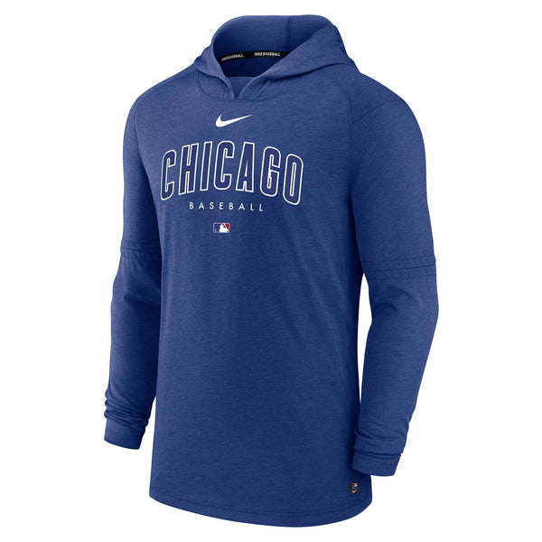 Chicago Cubs Dri Fit Long Sleeve Hoodie Wrigleyville Sports