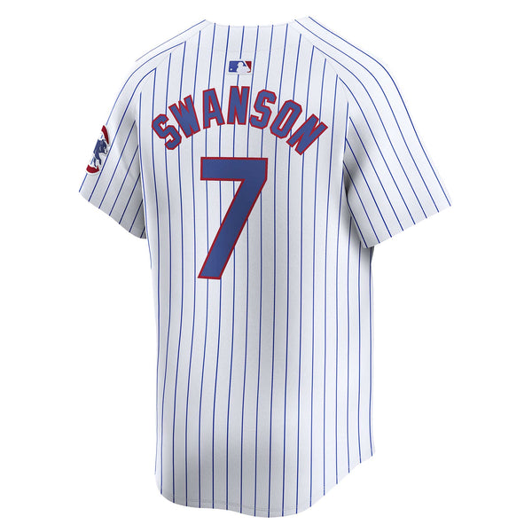Chicago Cubs Dansby Swanson Nike Home Vapor Limited Jersey