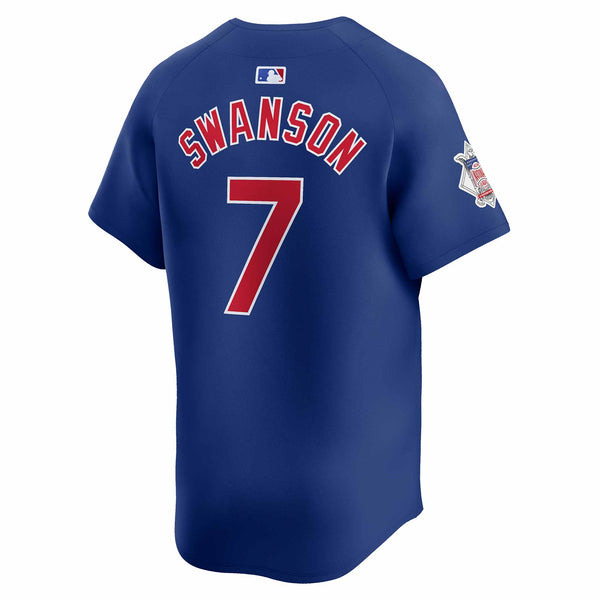 Chicago Cubs Dansby Swanson Nike Alternate Vapor Limited Jersey
