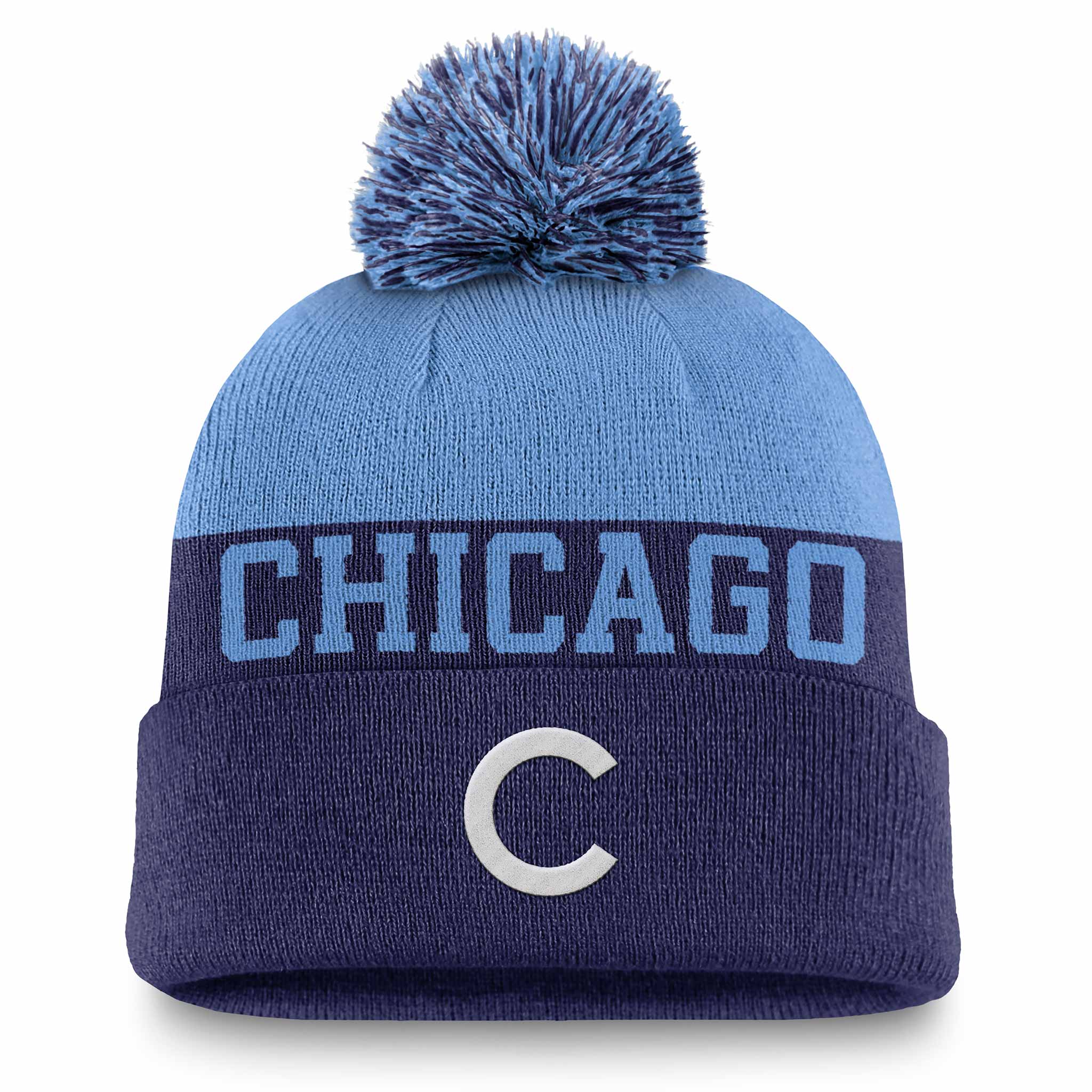 Chicago Cubs Nike City Connect Peak Standard Beanie Pom Knit  display picture 2