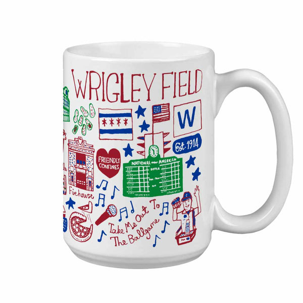 Wrigley Field Julia Gash Varsity Grande Impact 15oz Ceramic Mug