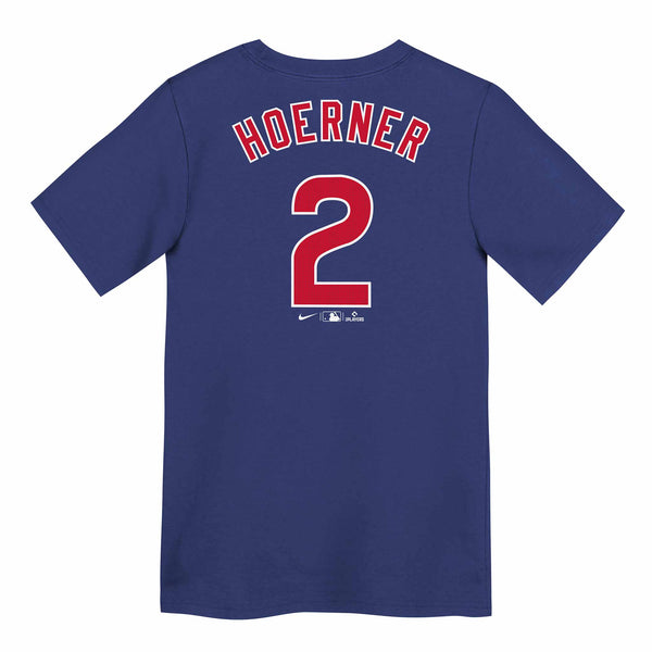 Chicago Cubs Nico Hoerner Nike Youth Name and Number T-Shirt