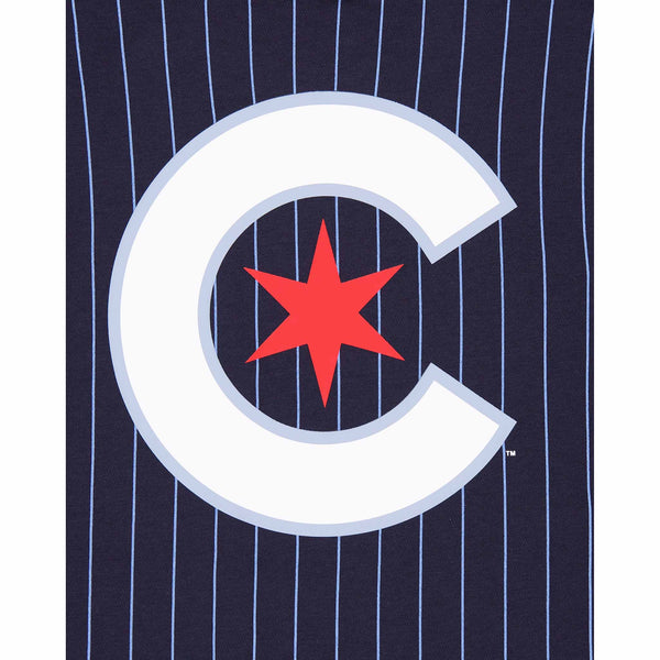 Chicago Cubs Two Sided City Connect Pinstripe T Shirt