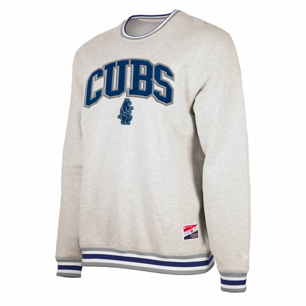Chicago Cubs 1914 Grey Crew Neck Sweatshirt