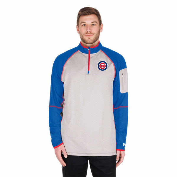 Chicago Cubs Bullseye Lightweight Quarter Zip Pullover