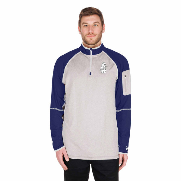 Chicago Cubs 1914 Bear Lightweight Quarter Zip Pullover