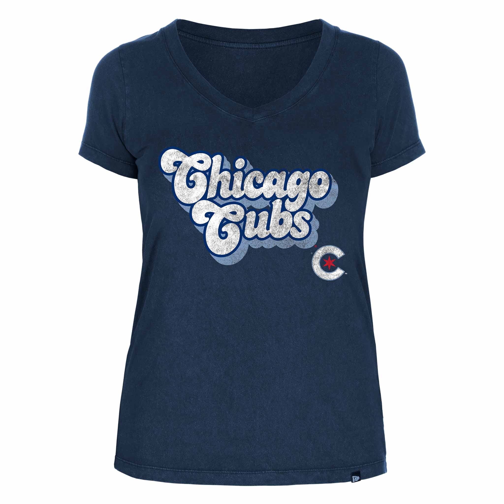 Chicago Cubs Women's City Connect V-Neck T Shirt