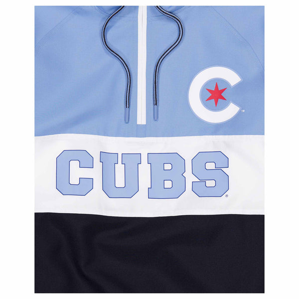 Chicago Cubs City Connect Hooded Pullover Windbreaker Jacket