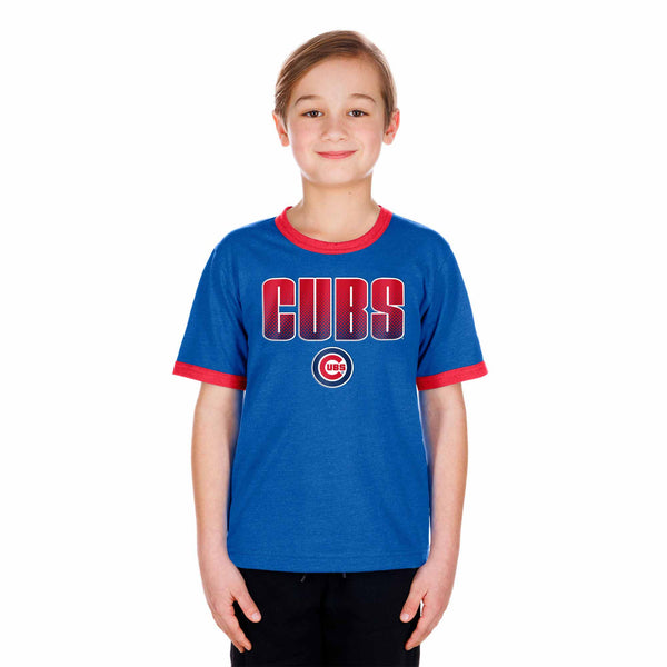 Chicago Cubs Youth Bullseye Ringer T Shirt
