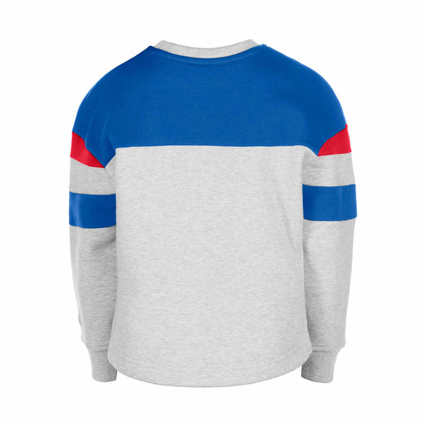 Chicago Cubs Youth Girls Two Tone Crew Sweatshirt